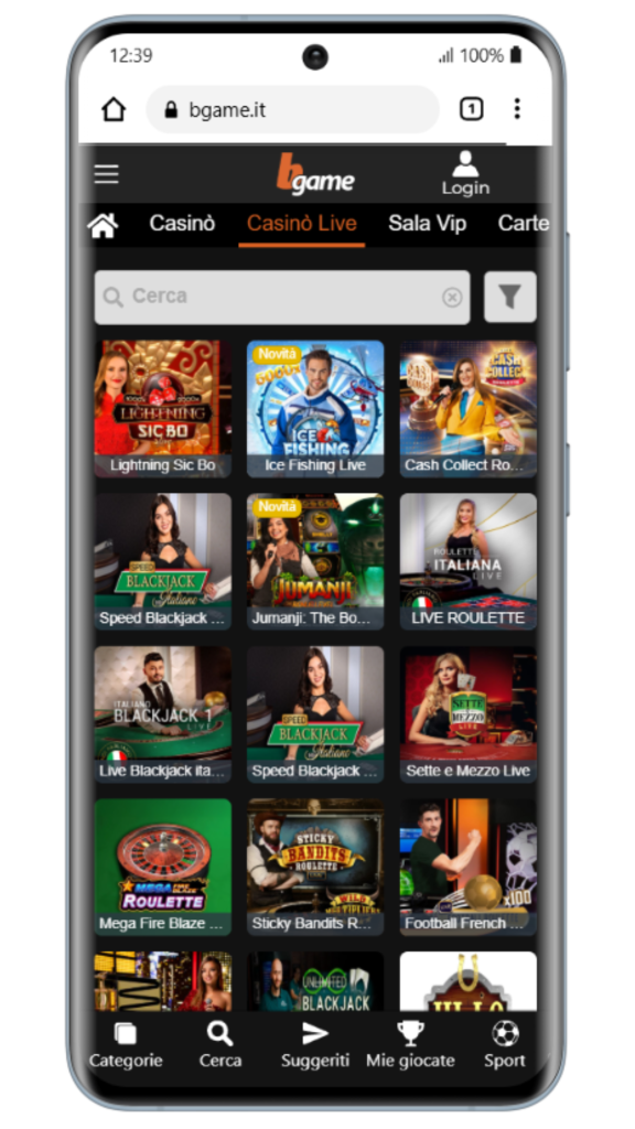 Giochi e slot del casinò bgame